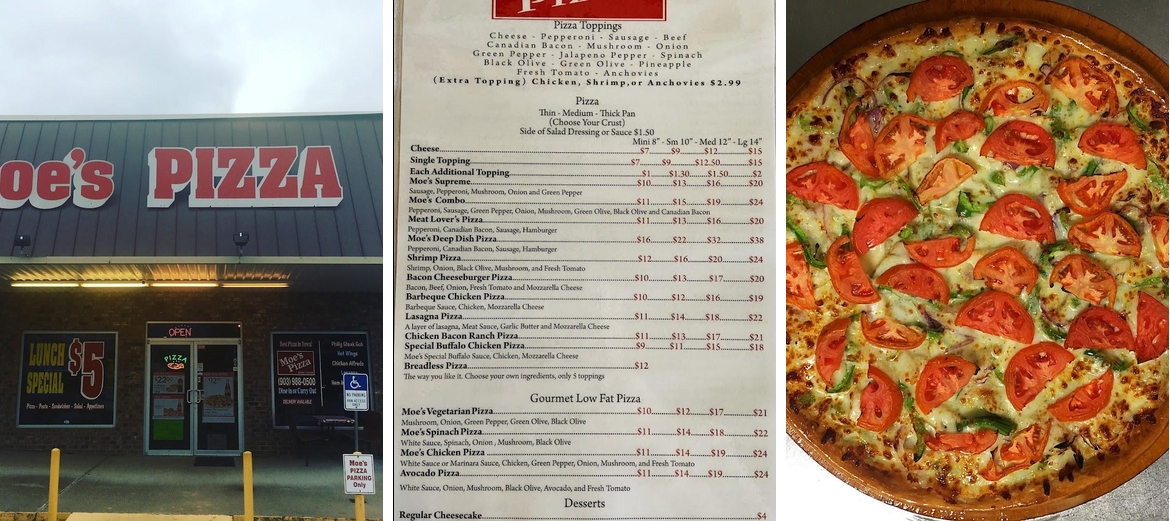 Moe's Pizza Liberty City, Texas Menu