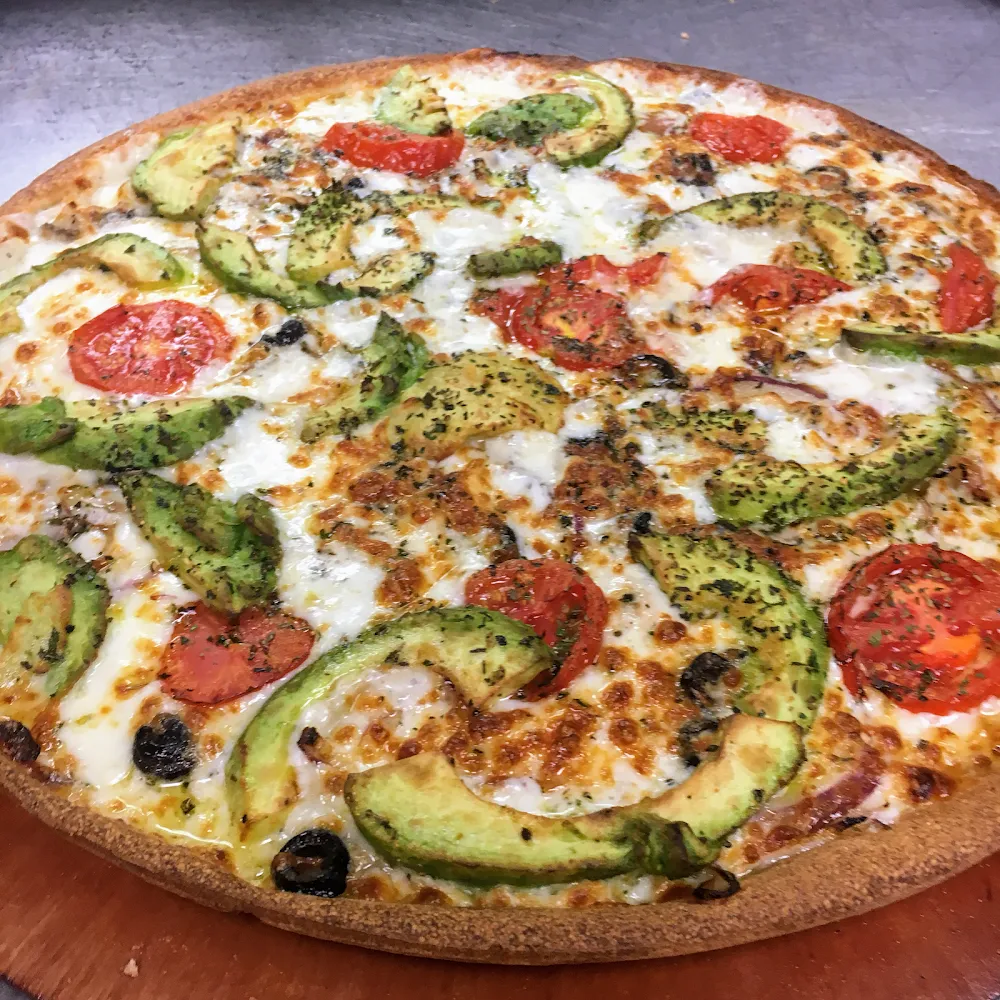 Avocado Pizza w Alfredo Sauce